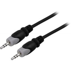 Deltaco Audio Cable, 3.5mm Ma, Ma, 3m - Ledning