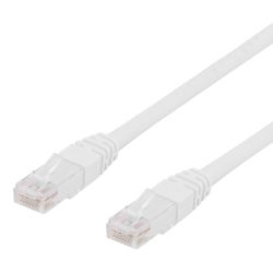 Deltaco Cat6 Network Cable, 5m, White - Ledning