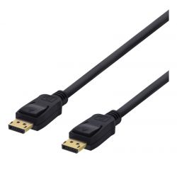 Deltaco Displayport Cable, 1.5m, 4k Uhd, Dp 1.2, Black - Ledning