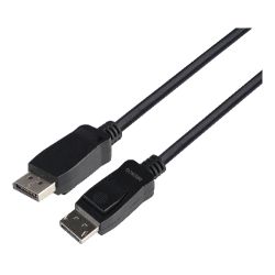 Deltaco Displayport Cable, 1m, 8k, Dp 1.4, Dsc 1.2, Lszh Black - Ledning