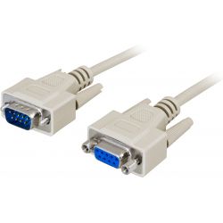 Deltaco Extension Cable Db9ma-fe 2m - Ledning