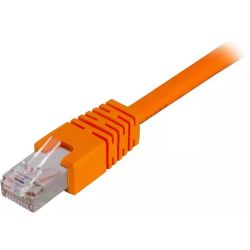 Deltaco F/utp Cat6 Patch Cable 0.3m, Orange - Ledning
