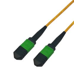 Deltaco Mpo12-mpo12 Fiber Cable, Type B, Os2, Apc, 1m - Ledning