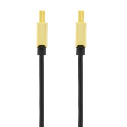 Deltaco Ultra-thin Hdmi Cable, 2m, Black/gold - Ledning
