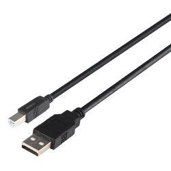 Deltaco Usb 2.0 Cable Typ A - Typ B, 1m, Black - Ledning