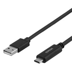Deltaco Usb 2.0 Cable, Typ A - Typ C, 1m, Black - Ledning