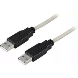 Deltaco Usb 2.0 Cable Type A Male, Type A Male 0,5 M - Ledning