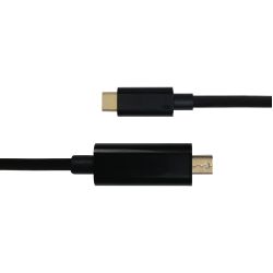 Deltaco Usb-c - Minidisplayport Cable 4k Uhd Gold Plated 1m Black - Ledning