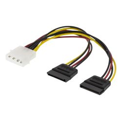 Deltaco Y-power Cable For Two Sata Ssd Hard Drives - Ledning