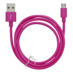 Mob:a Moba Cable Usb-a - Microusb 2.4a, 1m, Pink - Ledning