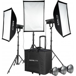 Nanlite FS-150 LED 3 light kit with stand - Arbejdslampe