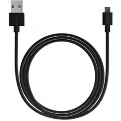 USB-A - MicroUSB kabel, 2m, sort - Ledning