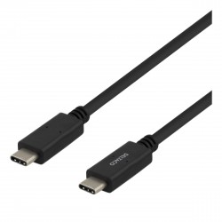 Billede af Deltaco Usb-c - Usb-c Cable, 5gbit/s, 5a, 1m, Black - Ledning