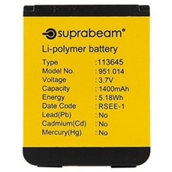 Suprabeam Li-polymer 1400 mAh batteri