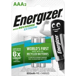 Energizer Recharge Extreme Eco AAA 800mAh 2 pack - Batteri Energizer Recharge Extreme Eco AAA 800mAh 2 pack - Batteri